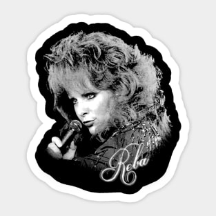 Reba McEntire // Vintage Faded 80s Sticker